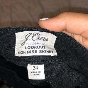 High rise black jeans